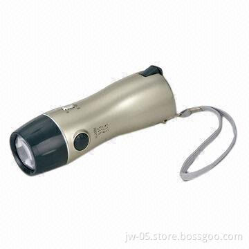 Dynamo Flashlight, Made of ABS/Thermoplastic, Measures 42 x 57.5 x 158.5mm